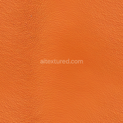 Seamless 3D Orange Pebbled Leather PBR Texture with Fine Grain and Soft Finish