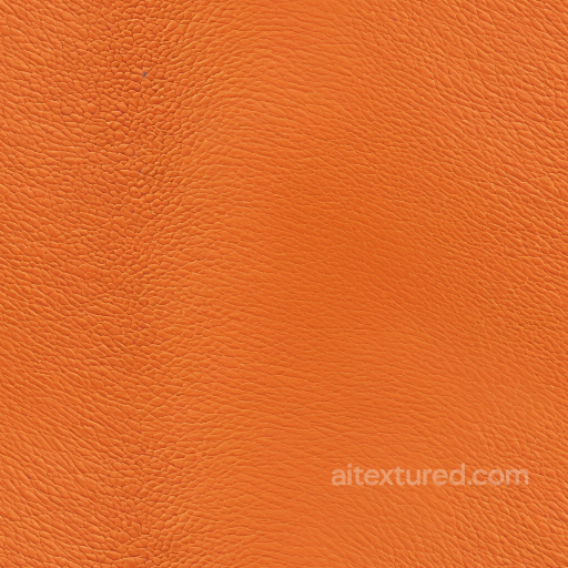 Orange Pebbled Leather PBR Texture with Fine Grain and Soft Finish seamless Leather PBR texture
