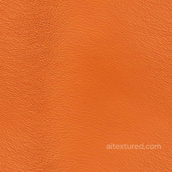 Orange Pebbled Leather PBR Texture with Fine Grain and Soft Finish Leather texture preview