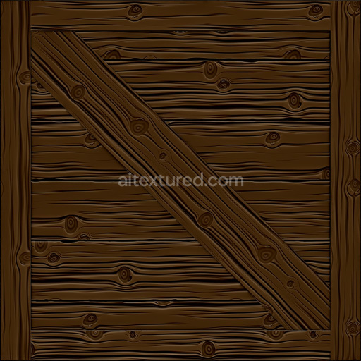Stylized Archviz Crate Handpainted Substance Designer Wood — Seamless PBR Texture