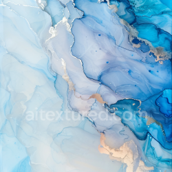 seamless Seamless 3D Alcohol Ink PBR Texture with Blue and Silver Fluid Waves texture 8k free download PBR