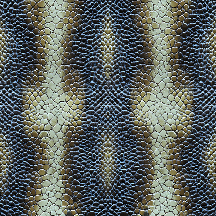 Reptilian Skin With Intricate Scale Pattern And Natural Color Transitio… seamless PBR texture preview