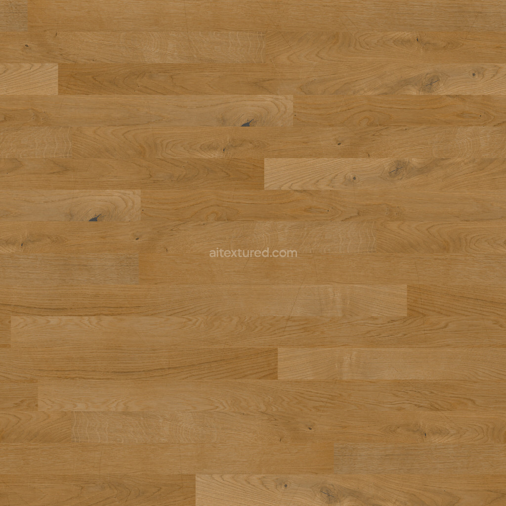 Seamless wood PBR texture with realistic grain pattern