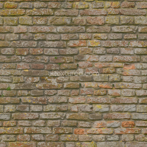 Old Uneven Brick — Uneven Brick Outdoor Castle Brick Rough — PBR seamless 3D texture