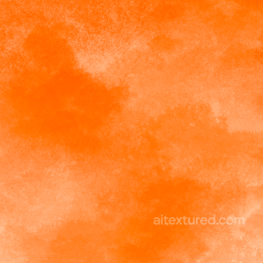 Texture: Vibrant Orange Watercolor with Soft Organic Blends seamless Watercolor texture PBR texture