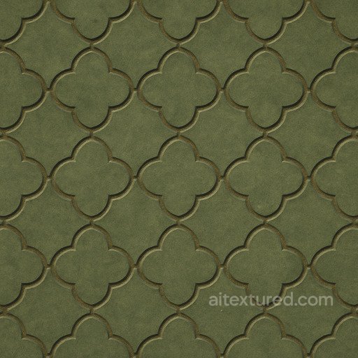 Quatrefoil Clover Pattern seamless Patterns PBR texture
