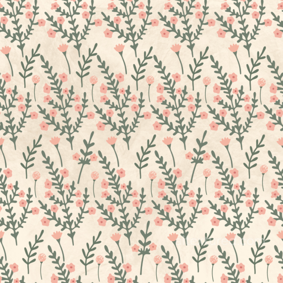 Featuring Soft Pink Floral Pattern on Cream Fabric Flower texture preview
