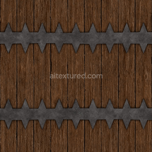 Archviz Castle Door Gate Medieval Metal Metallic — Seamless PBR Texture