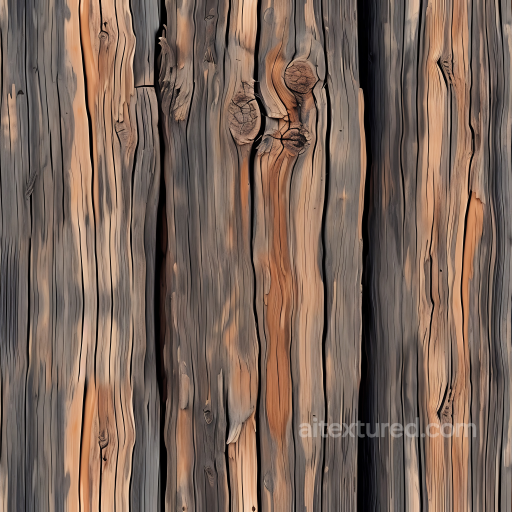 Weathered Rustic Wood Planks Seamless Texture with Knots and Cracks seamless Wood PBR texture
