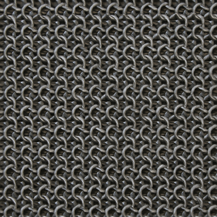 Of Matte Finish Chainmail Shirt With Small Rings seamless PBR texture preview