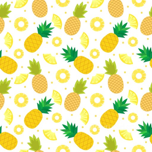 Pineapple Pattern PBR Texture with Bright Tropical Fruit Motifs seamless Pattern Bundle PBR texture