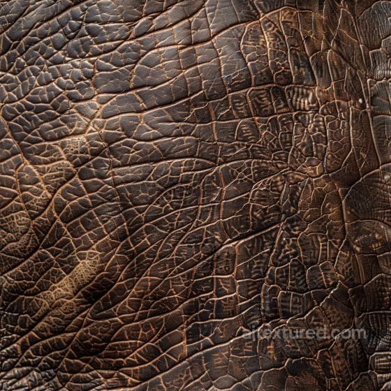Cracked Vintage Brown Leather Texture With Rugged Grain Leather texture preview