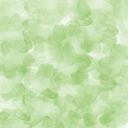 Seamless 3D PBR Watercolor Texture with Translucent Light Green Abstract Patterns