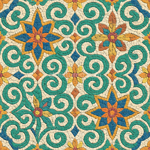 Decorative Mosaic Tile Texture Seamless 1024X1024