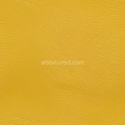 Seamless 3D yellow pebbled leather PBR texture with fine grain detail
