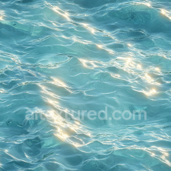 seamless Seamless 3D PBR Texture of Clear Turquoise Water with Gentle Ripples and Sun Highlights texture 8k free download PBR
