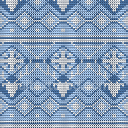 seamless Seamless 3D PBR knitted wool fabric texture in winter blue and white pattern texture 8k free download PBR