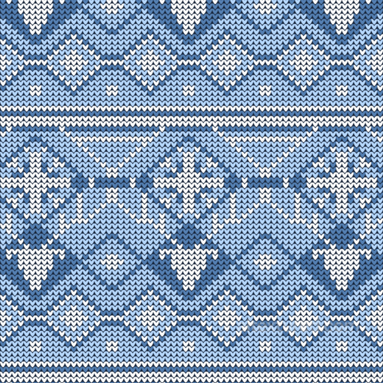 Knitted Wool Fabric Texture In Winter Blue And White Pattern All Christmas Digital paper texture preview