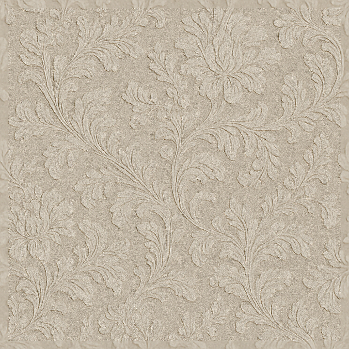 Floral Damask Wallpaper With Embossed Linen Blend seamless PBR texture preview