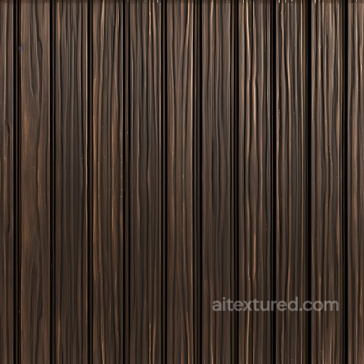 Dark Pine Wood Planks PBR Texture with Vertical Grain seamless Wood PBR texture