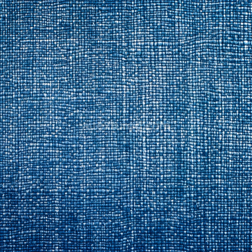 Seamless 3D Cracked Denim Fabric PBR Texture with Worn Blue Weave