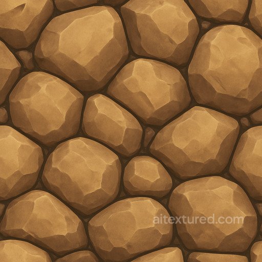 Stylized Boulder Seamless Texture seamless Rock PBR texture