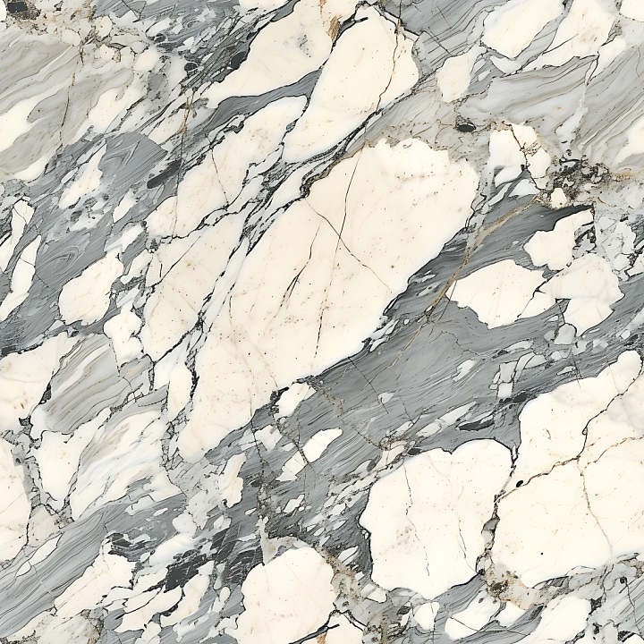 Arabescato Corchia Natural Marble With Bold Veins And Creamy White B… seamless PBR texture preview