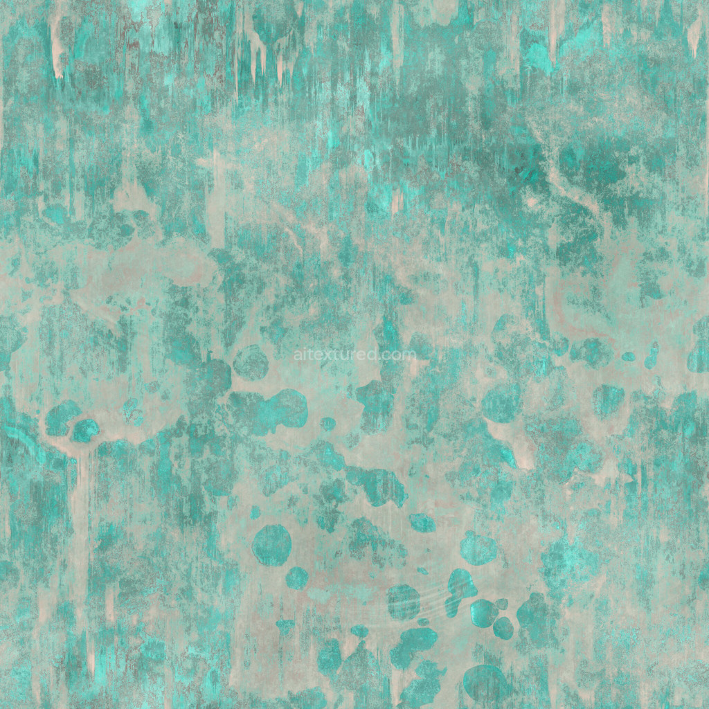 Seamless PBR metal texture with a unique blue surface design