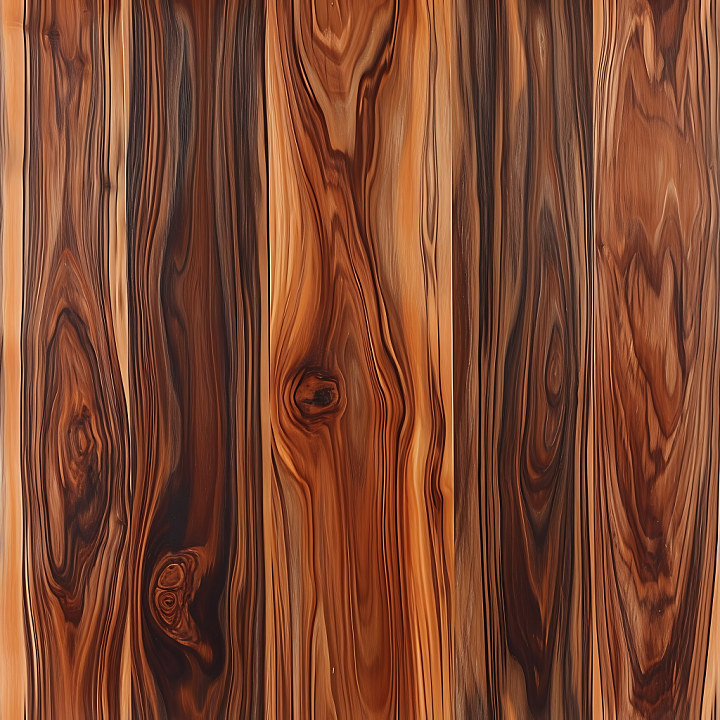 Rustic Knotty Wood Planks with Rich Grain Contrast seamless PBR texture preview