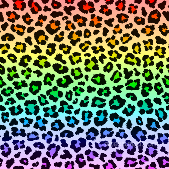 Of Vibrant Rainbow Gradient Leopard Print Pattern Leopard Print texture preview