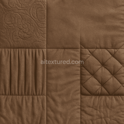 Seamless 3D Texture PBR 8K Embossed Raised Leather Supple Material