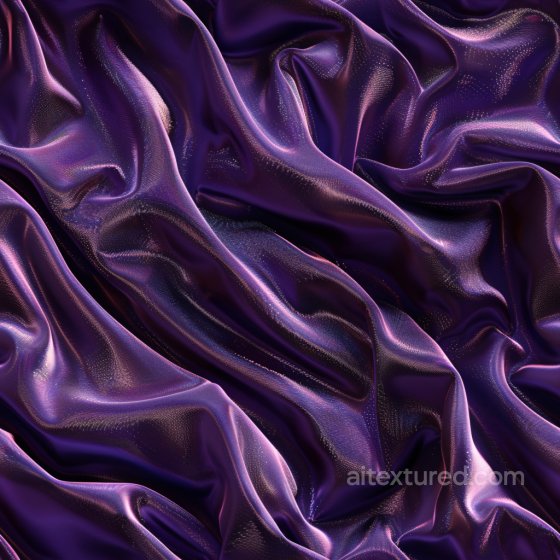 Glossy Purple Satin Fabric Seamless Texture with Iridescent Sheen Glossy texture preview