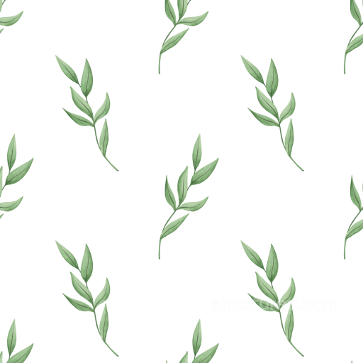 Soft Watercolor Greenery Leaves on White Seamless Texture seamless watercolor greenery  PBR texture