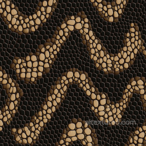 Exotic Reptile Skin Seamless Texture with Detailed Scale Structure seamless Skin PBR texture
