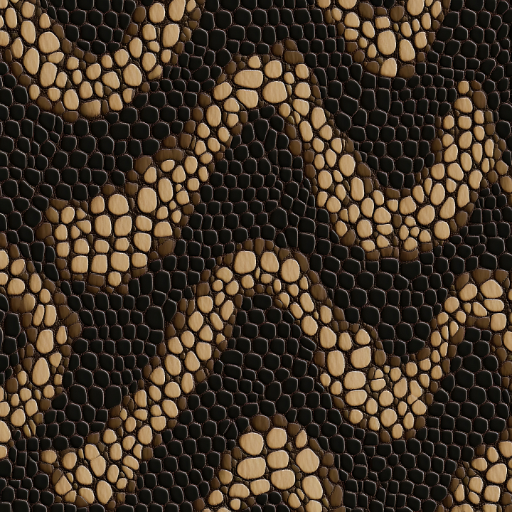 Exotic Reptile Skin with Detailed Scale Structure seamless PBR texture preview