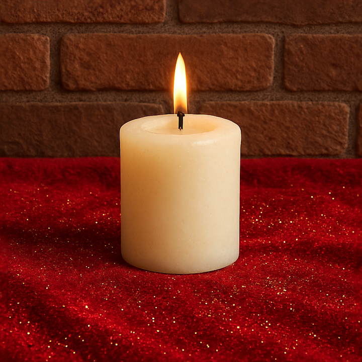 Fireplace Bricks Holiday Candle Candle Wax Candle Flame seamless PBR texture preview