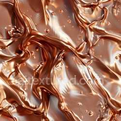 seamless Seamless 3D PBR Texture of Glossy Liquid Copper with Fluid Folds and Droplets texture 8k free download PBR
