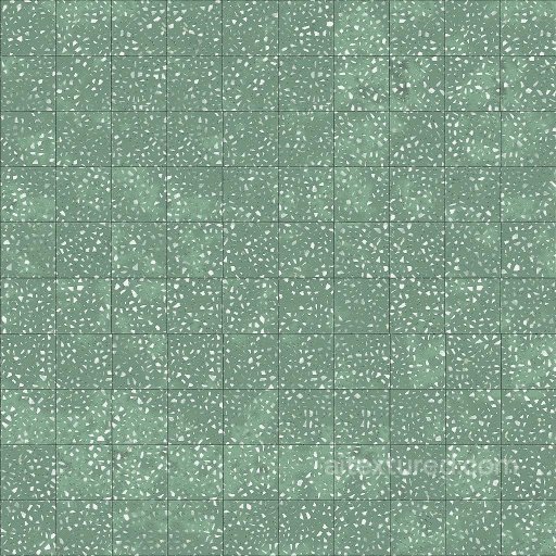 Green Terrazzo Tile Texture with Black and White Flakes | Free PBR seamless Marble PBR texture