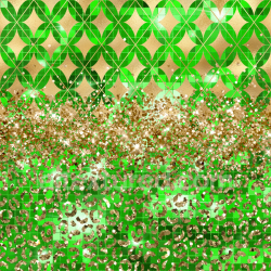 seamless Seamless 3D PBR Texture of Green Geometric and Gold Glitter Pattern texture 8k free download PBR