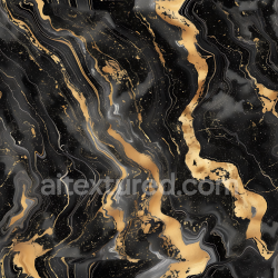 seamless Seamless 3D Black Marble PBR Texture Featuring Gold Vein Fusion texture 8k free download PBR