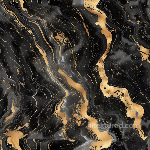 Black Marble PBR Texture Featuring Gold Vein Fusion seamless Marble PBR texture