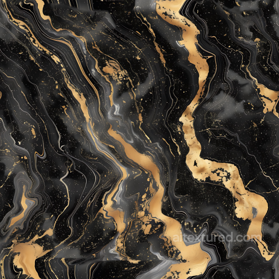 Black Marble PBR Texture Featuring Gold Vein Fusion Marble texture preview