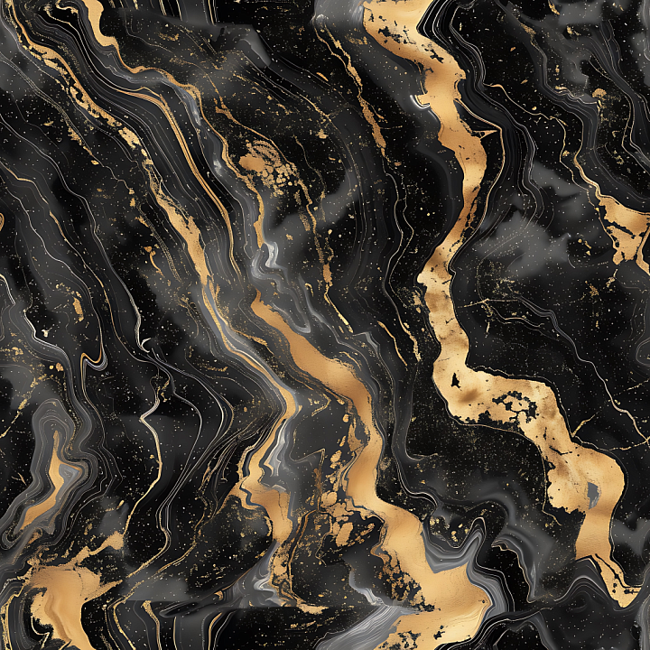 Black Marble Featuring Gold Vein Fusion seamless PBR texture preview