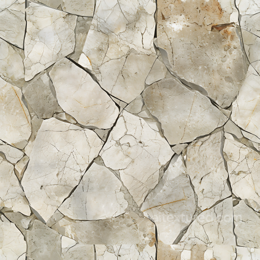 Cracked Beige Stone Wall PBR Texture with Natural Fractures seamless Stone PBR texture