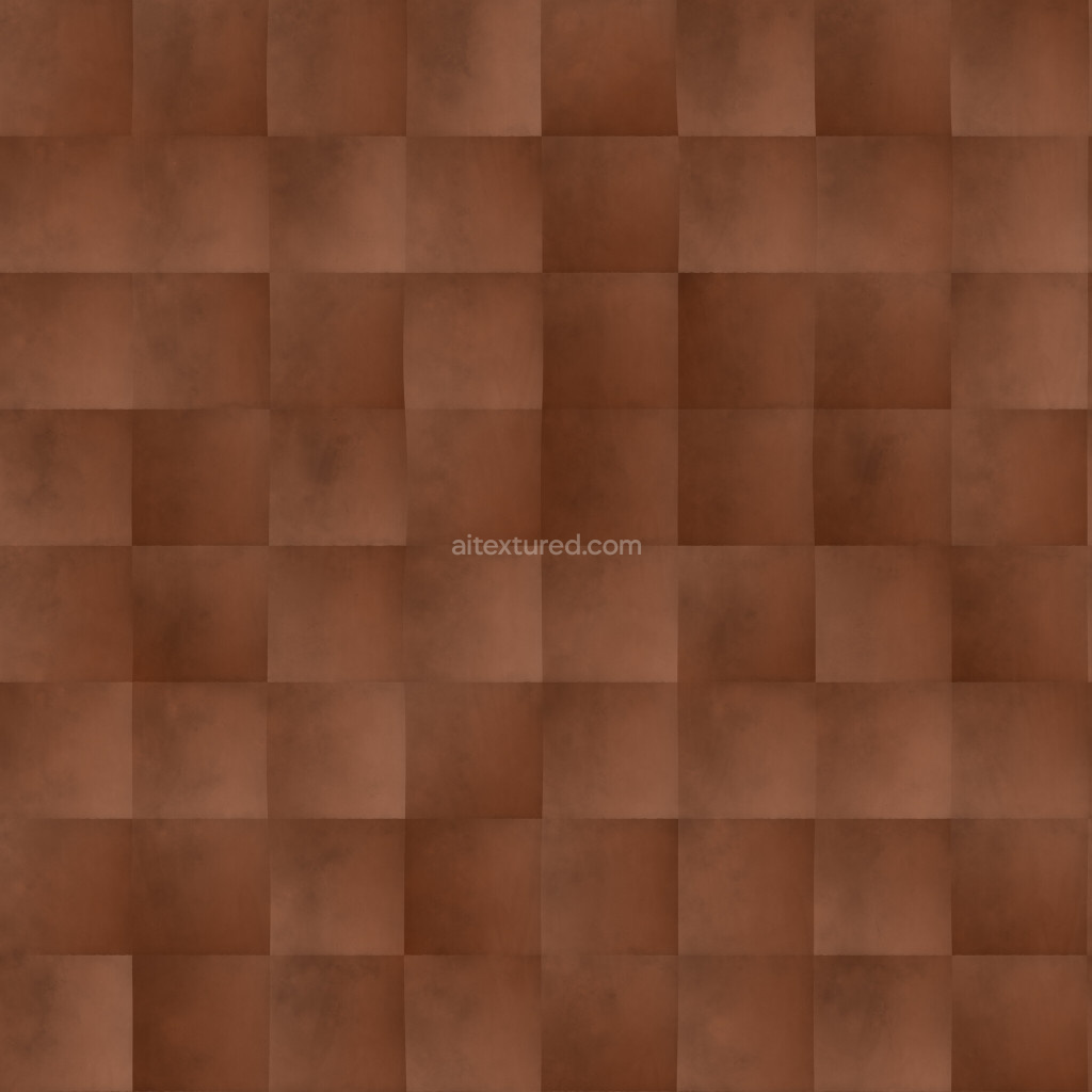 Seamless PBR roofing tiles texture in brown tones