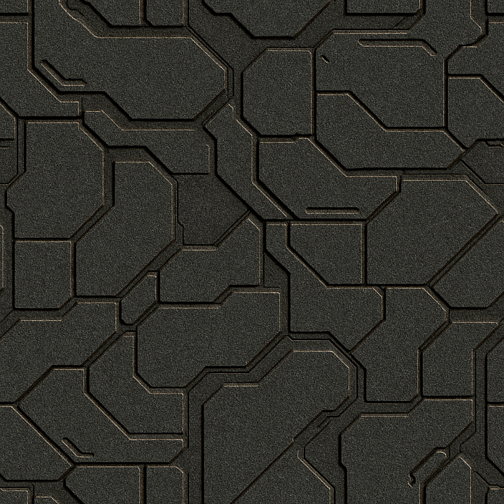 Coarse Futuristic Panel seamless PBR texture preview