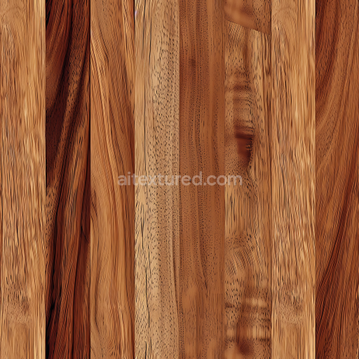 Seamless 3D PBR Texture of Polished Natural Teak Wood Planks