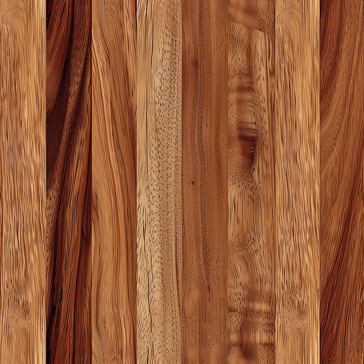Polished Natural Teak Wood Planks seamless PBR texture preview