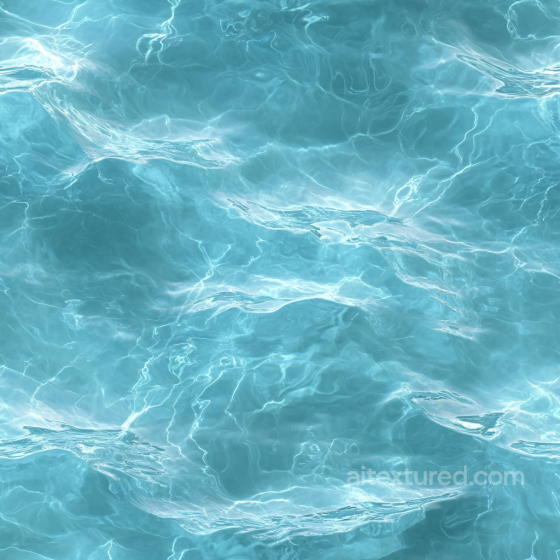 Water PBR Texture Featuring Clear Blue Pool Water with Subtle Rippling Waves Water texture preview