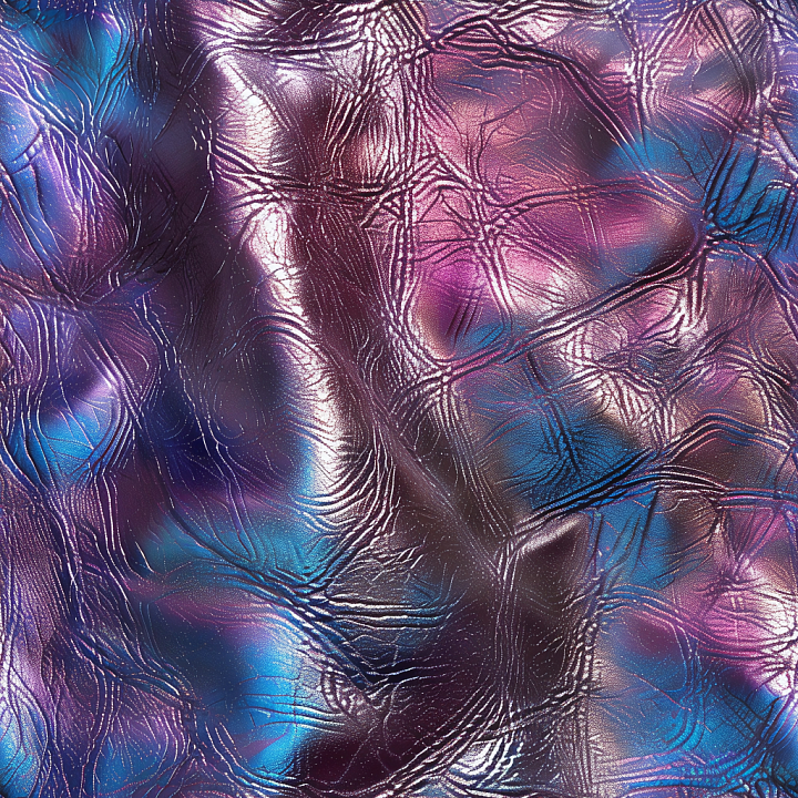 Of Iridescent Cracked Leather With Fine Wrinkles And Glossy Finish seamless PBR texture preview